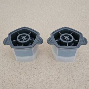 RARE 2 TOVOLO ROSE FLOWER FLORAL ANNIVERSARY WEDDING ICE CUBE MOLD SLOW MELTING